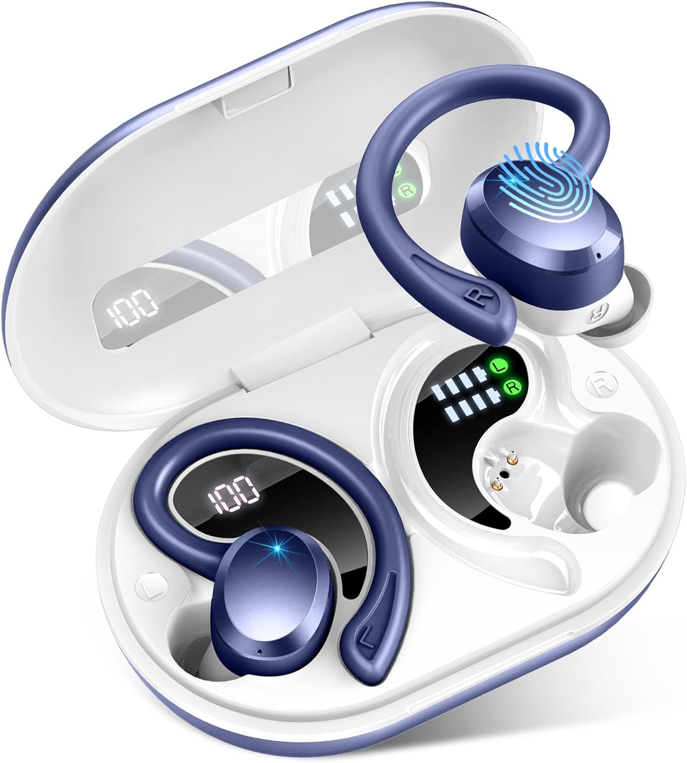 Rulefiss 56Hrs Bass Boost Wireless Earbuds