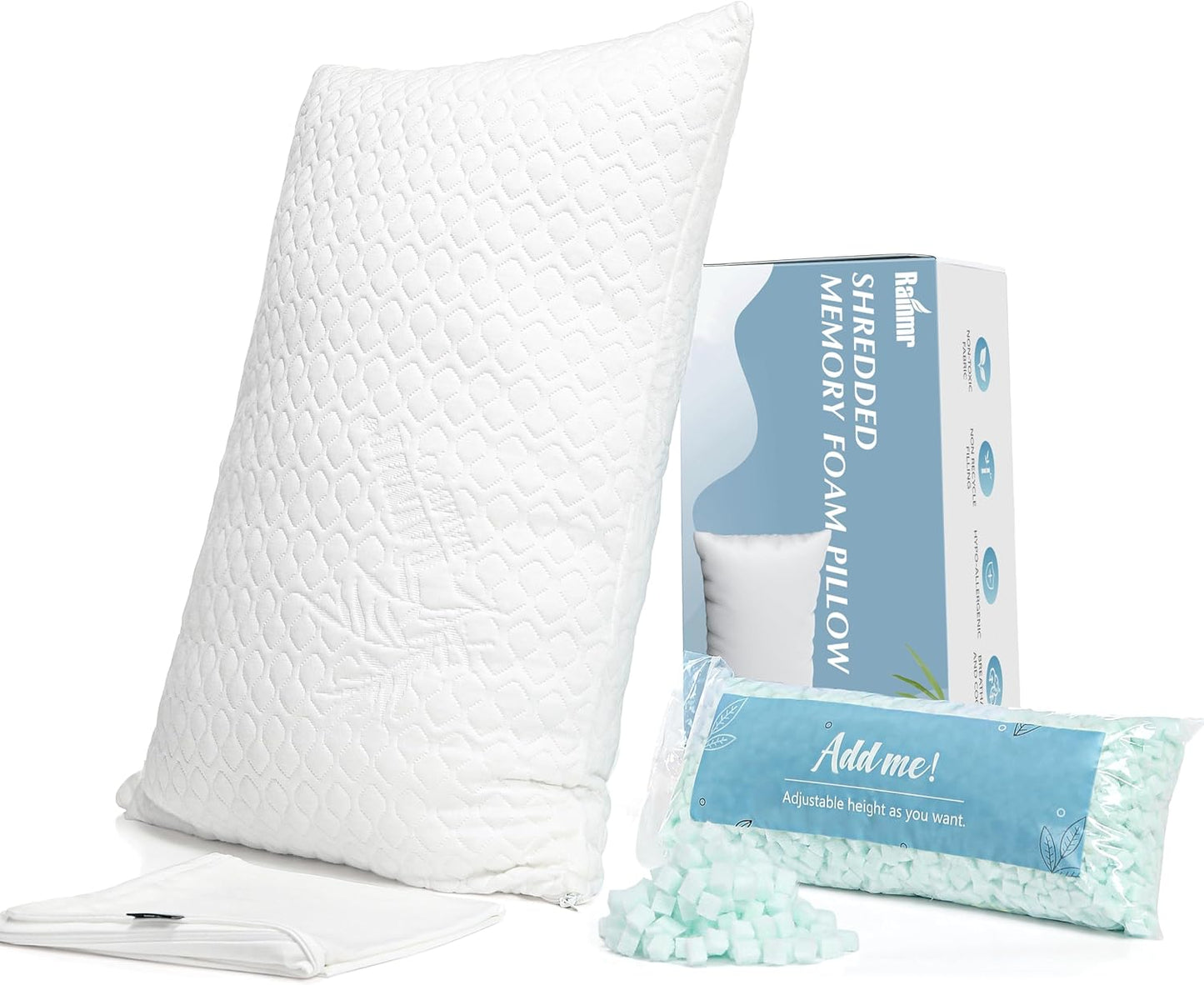 King Size Memory Foam Pillow for All Sleep Positions Comfort