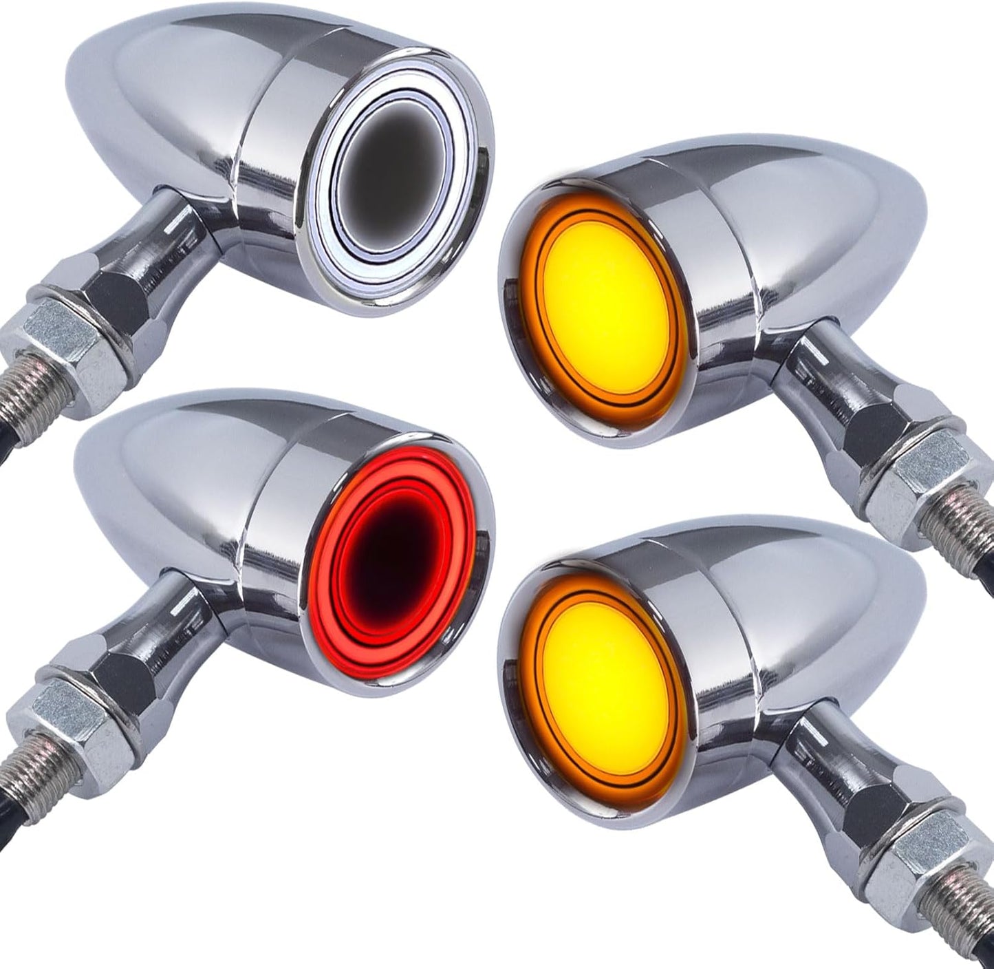 Motorcycle Bullet Turn Signals LED Lights for Harley Chopper