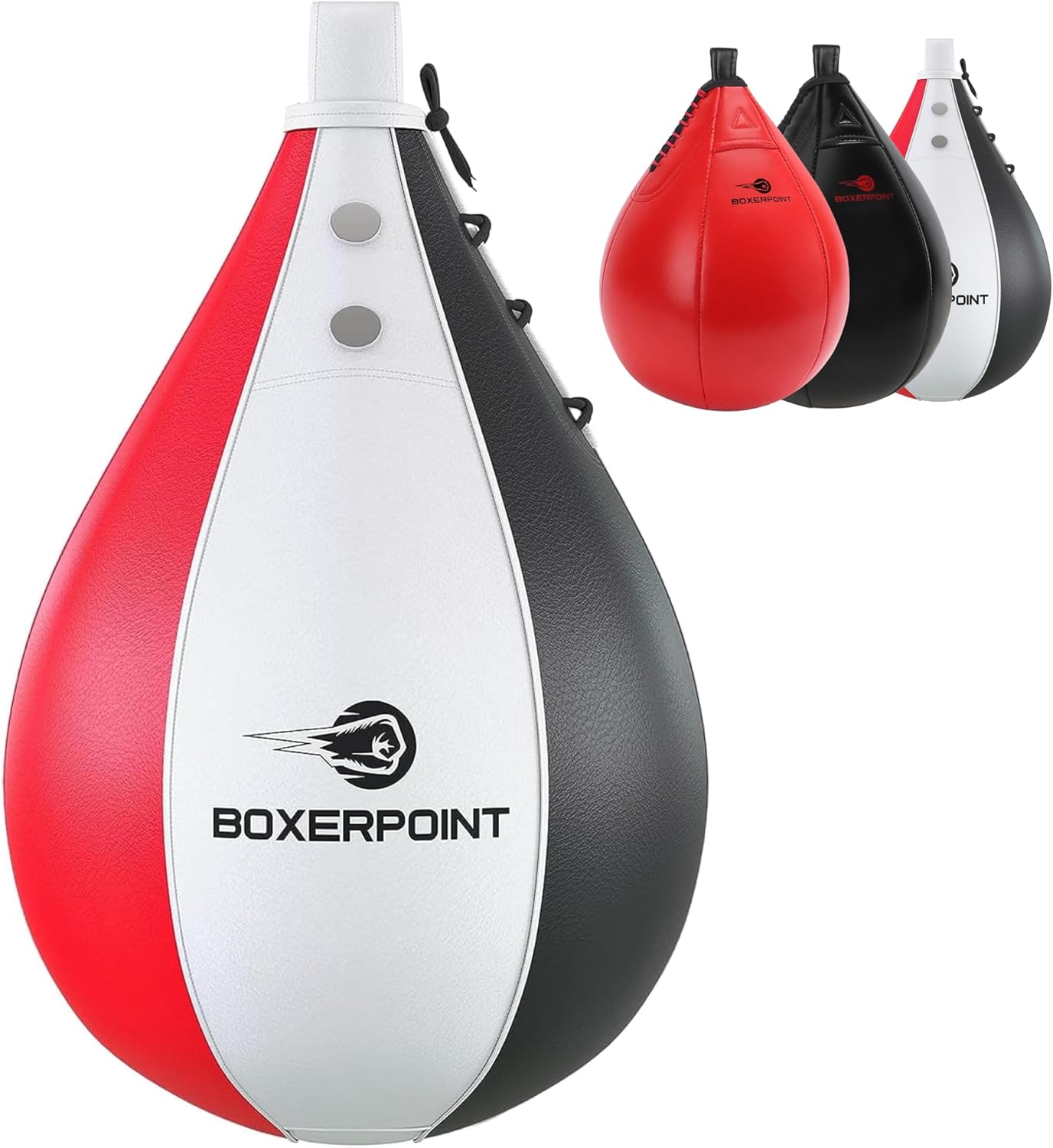 BOXERPOINT Durable PU Leather Speed Bag - Anti-Leak for Boxing & MMA