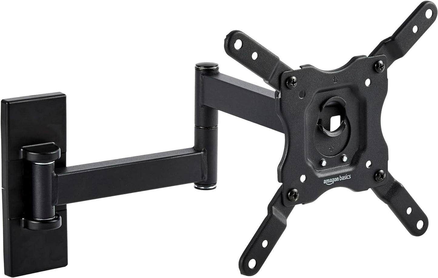 Basics Full Motion TV Wall Mount | Fits 12-40 TVs | VESA 200x200 | Securely Mount Your TV