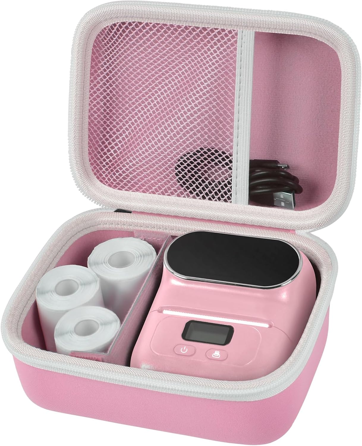 Portable Pink Case for Phomemo M110 Label Maker