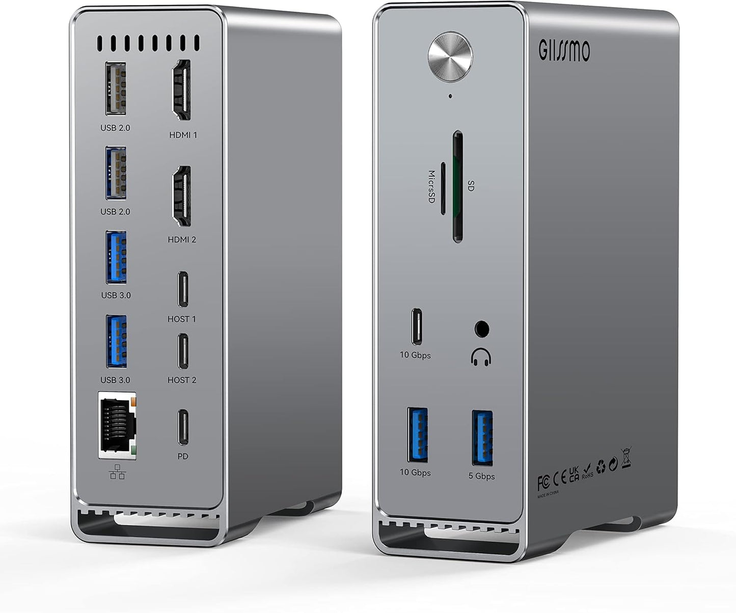 MacBook Pro Docking Station with Dual 4K HDMI and USB Ports