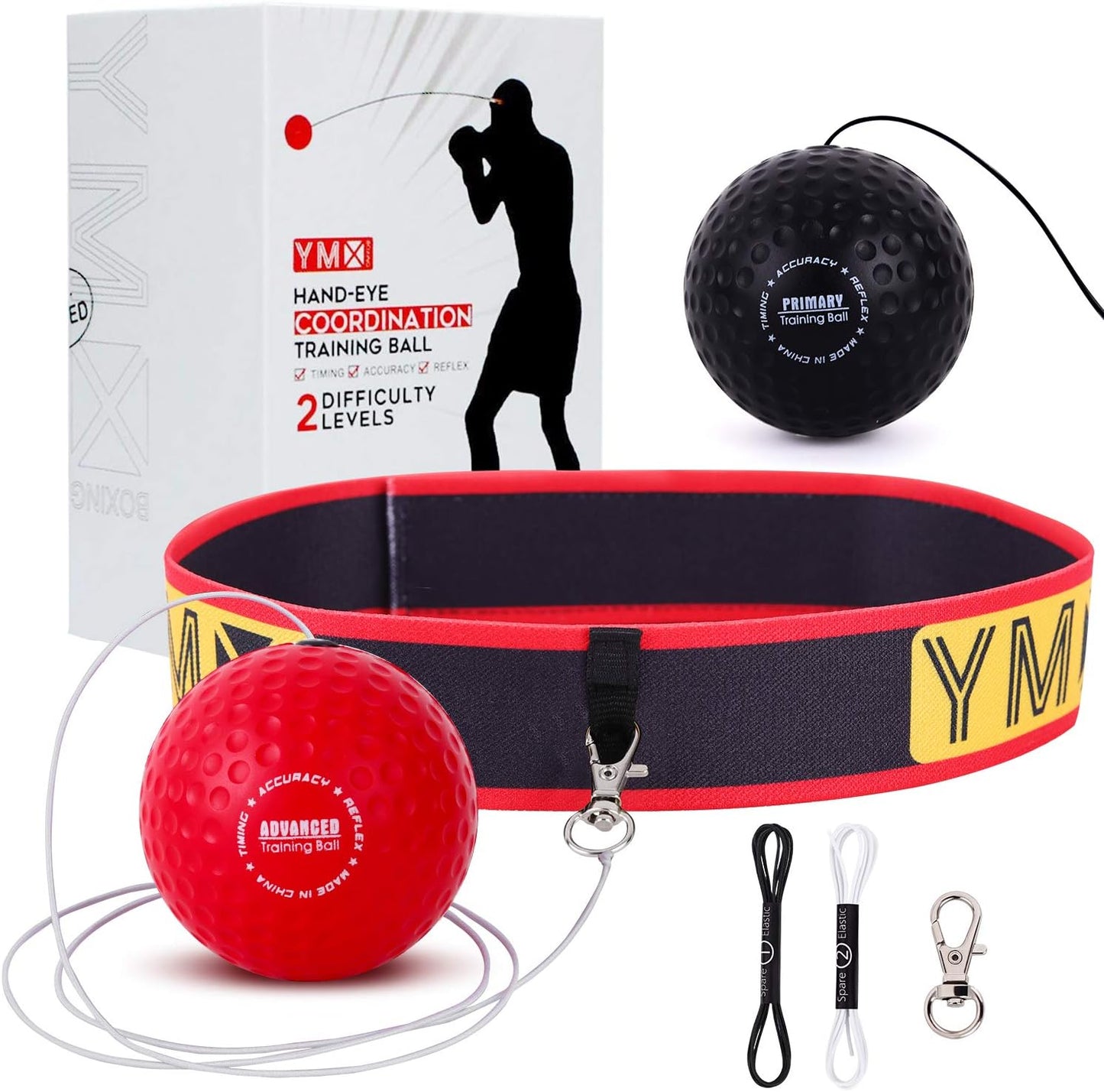 YMX Boxing Reflex Ball Set - Improve Focus & Speed