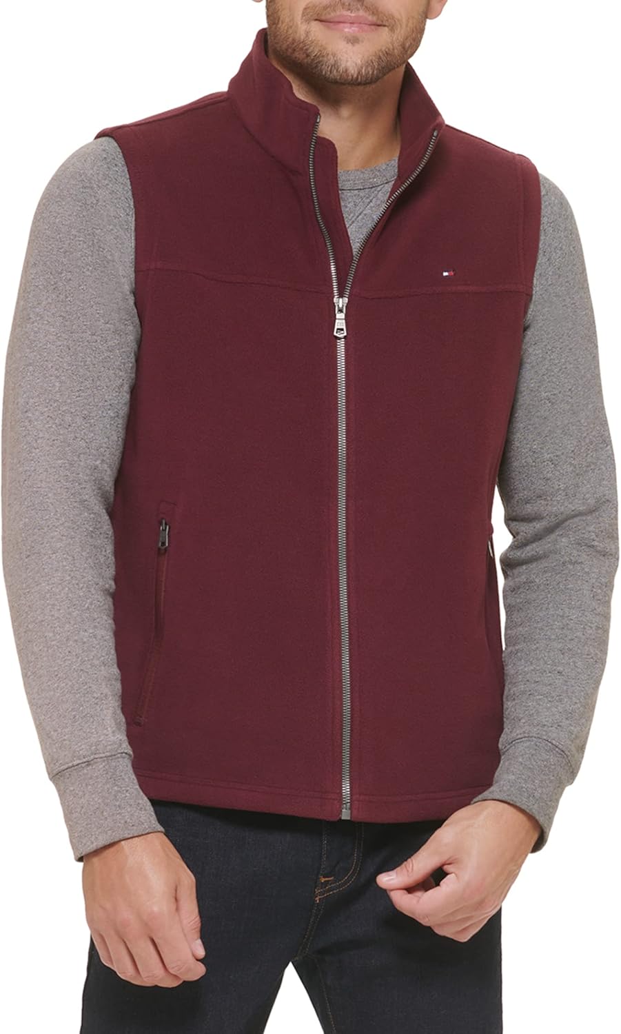 Tommy Hilfiger Lightweight Polar Fleece Vest for Everyday Comfort