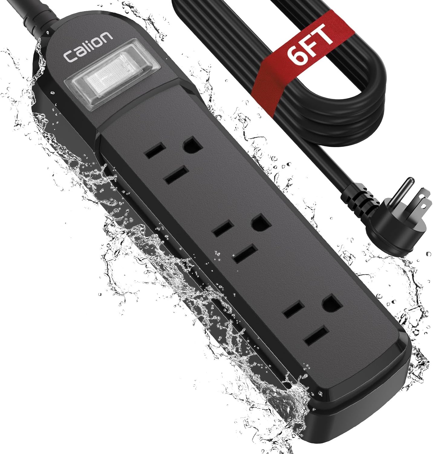 Outdoor Weatherproof Power Strip: Overload Protection, Mountable SJT