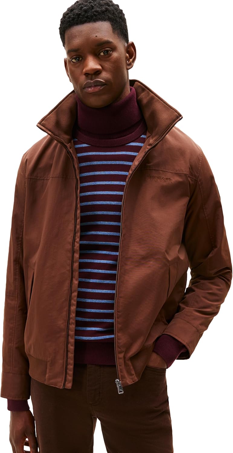 Tommy Hilfiger Men's Seated Fit Regatta Jacket for All Weather