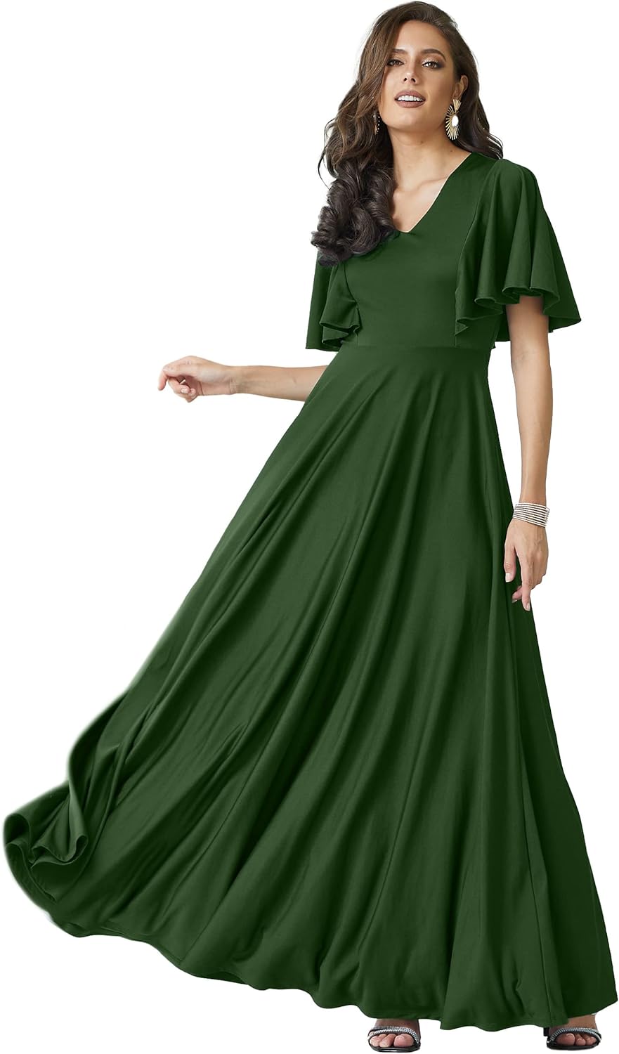KOH KOH Womens Long Elegant Bridesmaid Evening Maxi Dress