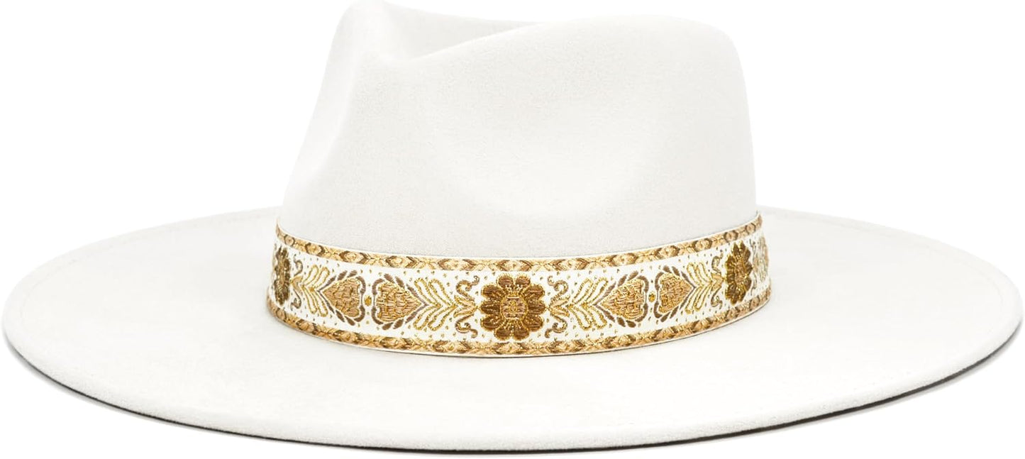 Big Wide Brim Boho Western Hat for Stylish Men and Women