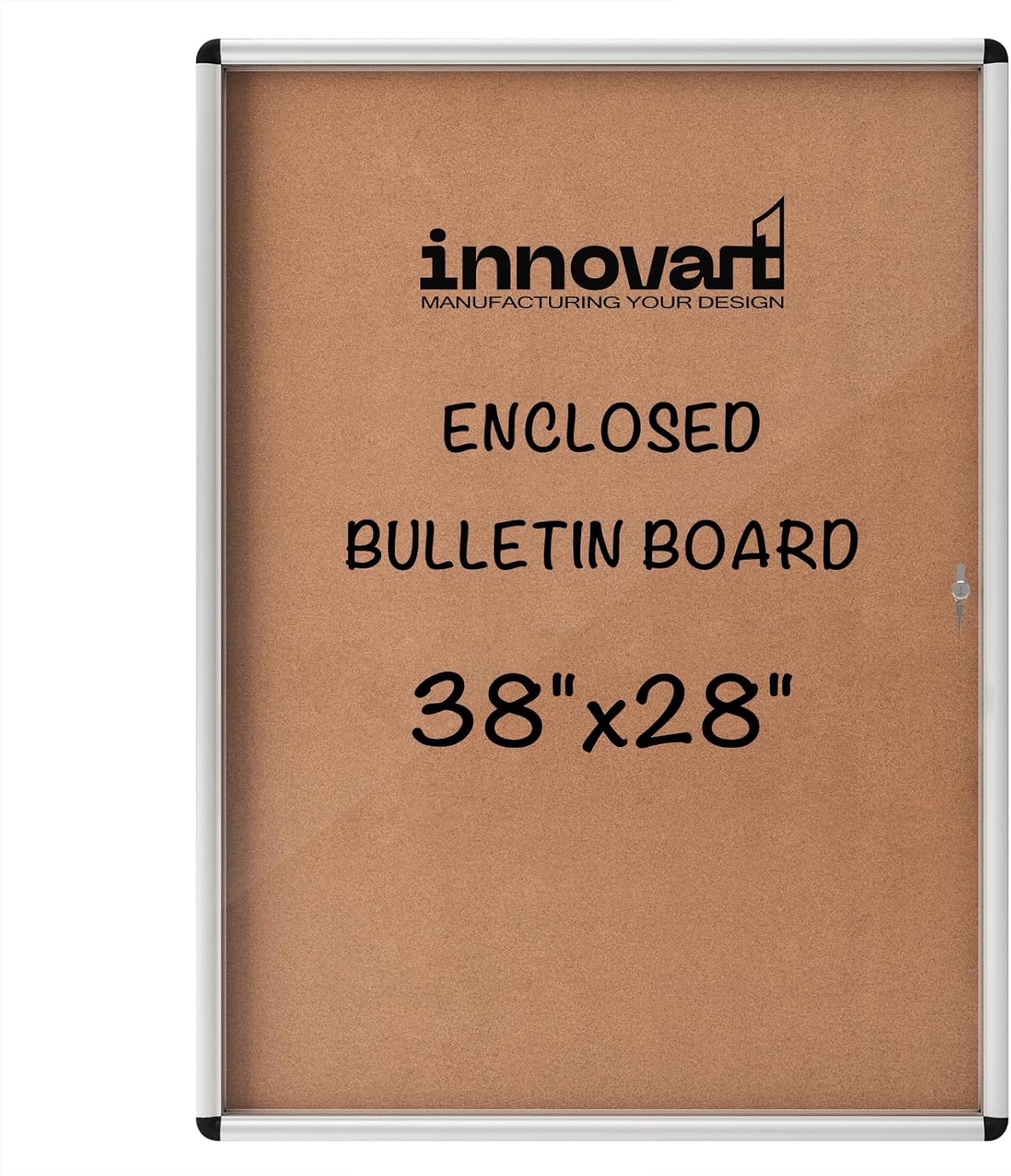 Innovart Enclosed Bulletin Board 38x28 for Outdoor Display