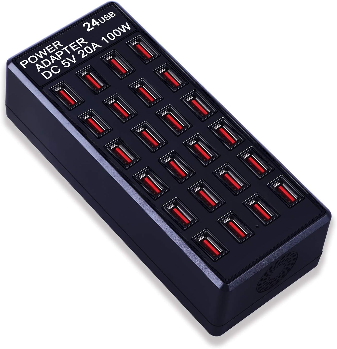 24-Port USB Charging Station for Fast Multi-Device Charging