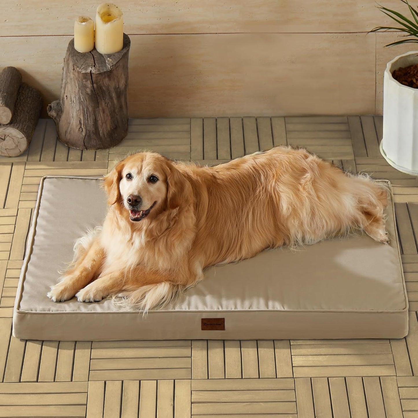 Outdoor Dog Bed for Large Dogs - Waterproof Orthopedic Pet Bed