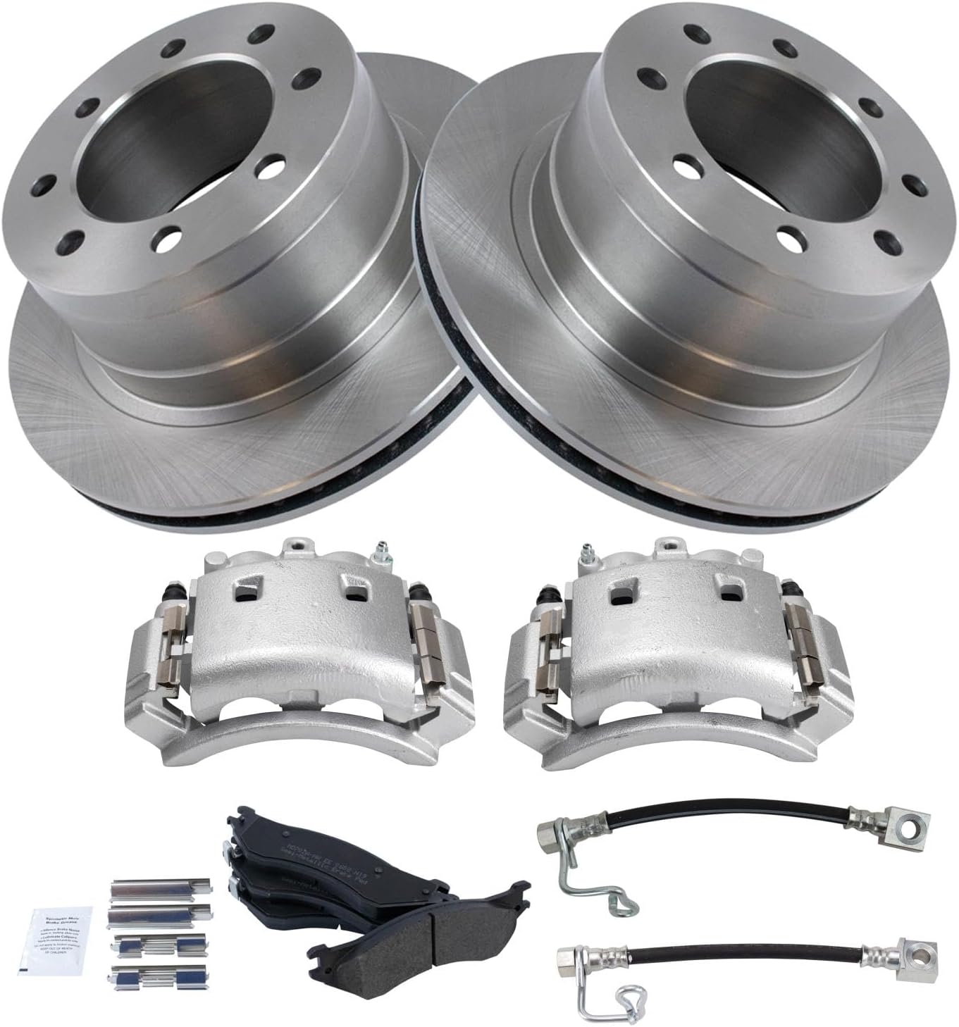 TRQ Rear Brake Pad & Rotor Kit for 2003-2008 Dodge Ram 3500