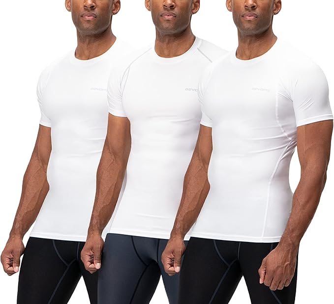 DEVOPS 3 Pack Men's Athletic Short Sleeve Compression Shirts Review