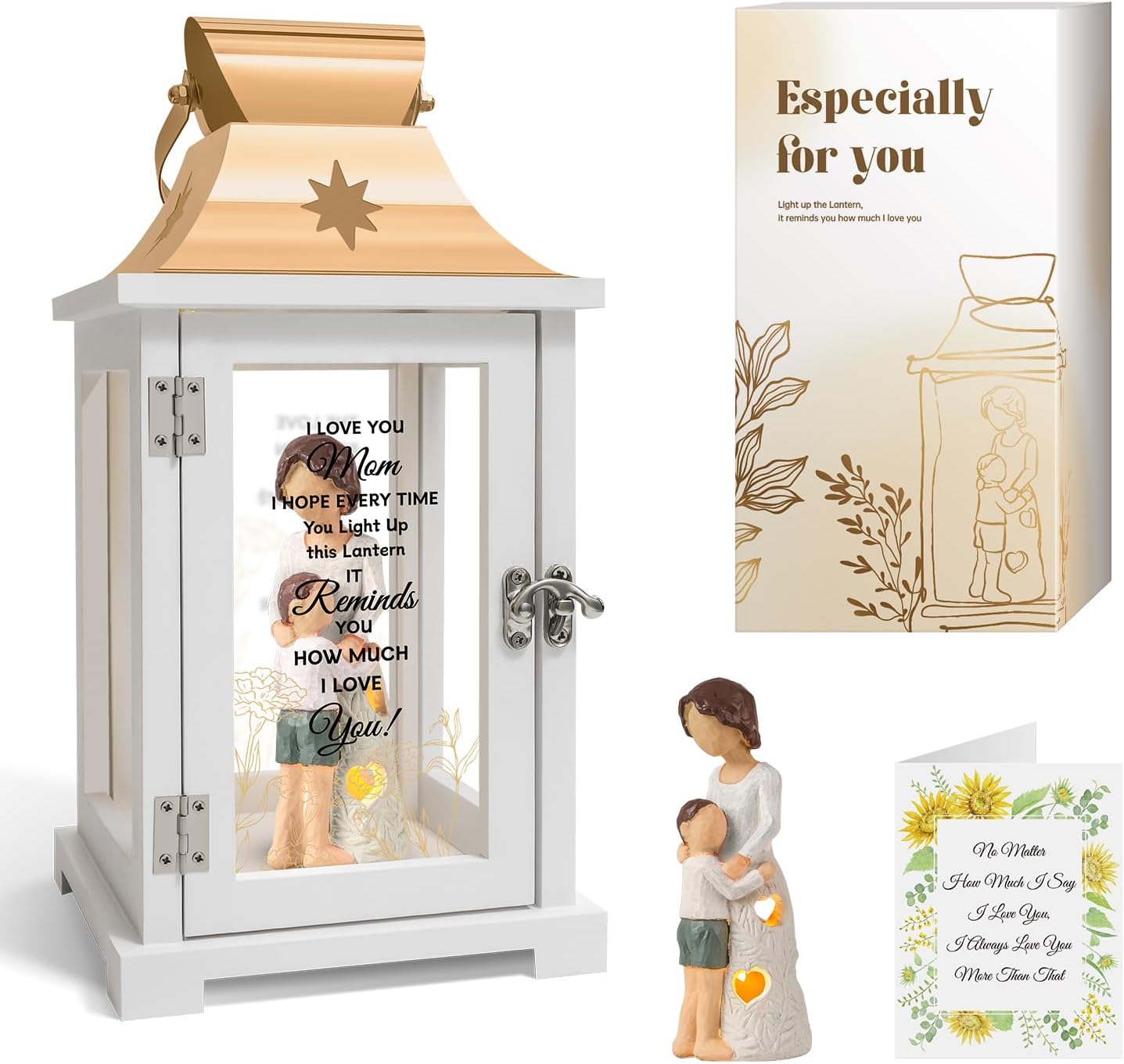 Unique Gifts for Mom from Son - Heartfelt Lantern for Her