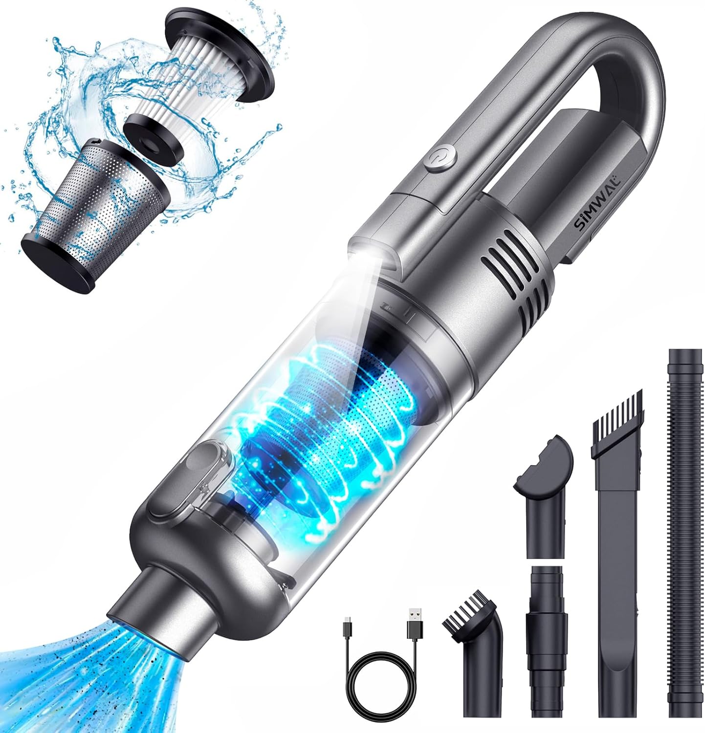 Powerful Cordless Car Vacuum by SIMWAL