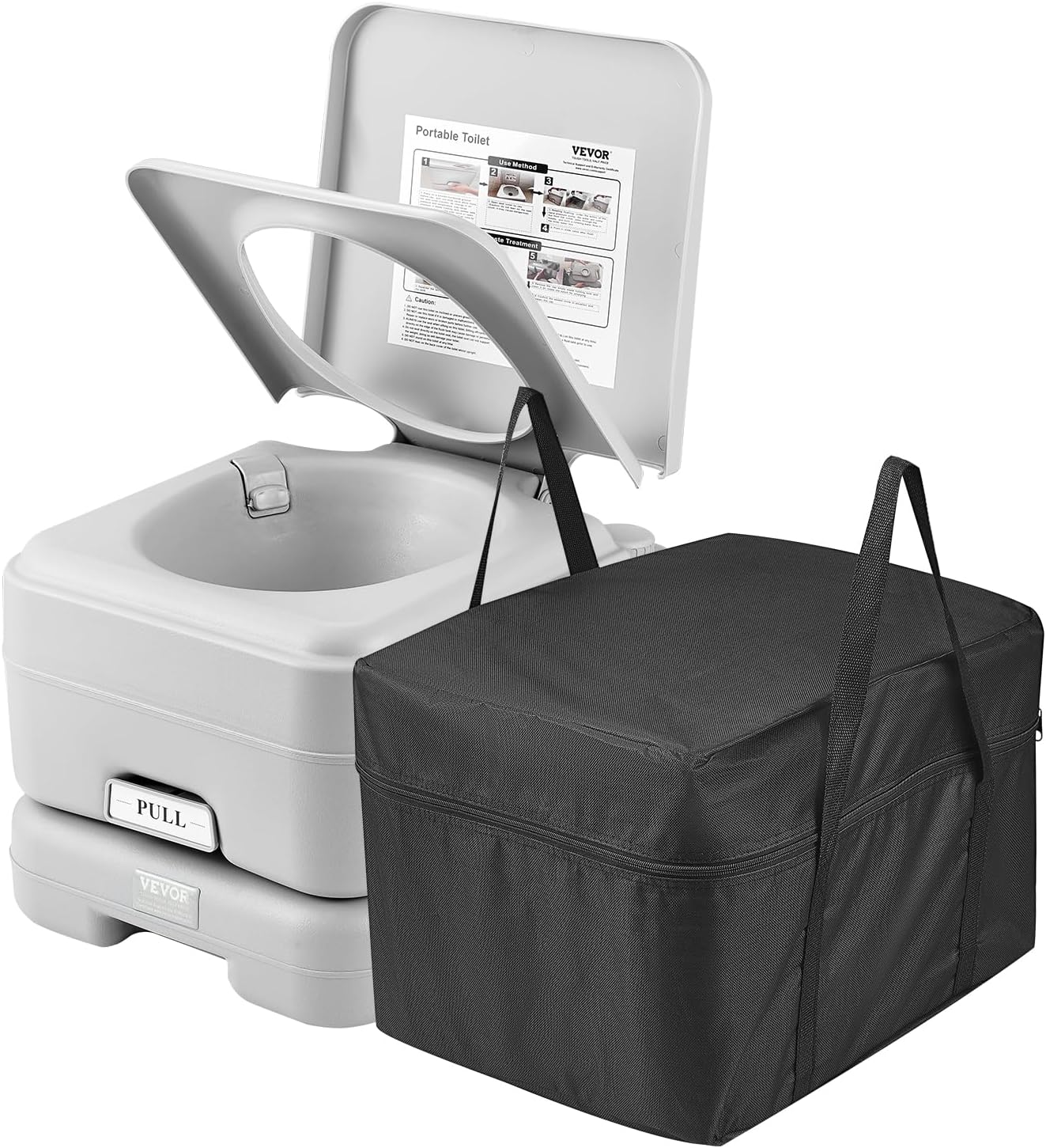 Portable Toilet for Camping & RV Trips - VEVOR Cassette Toilet