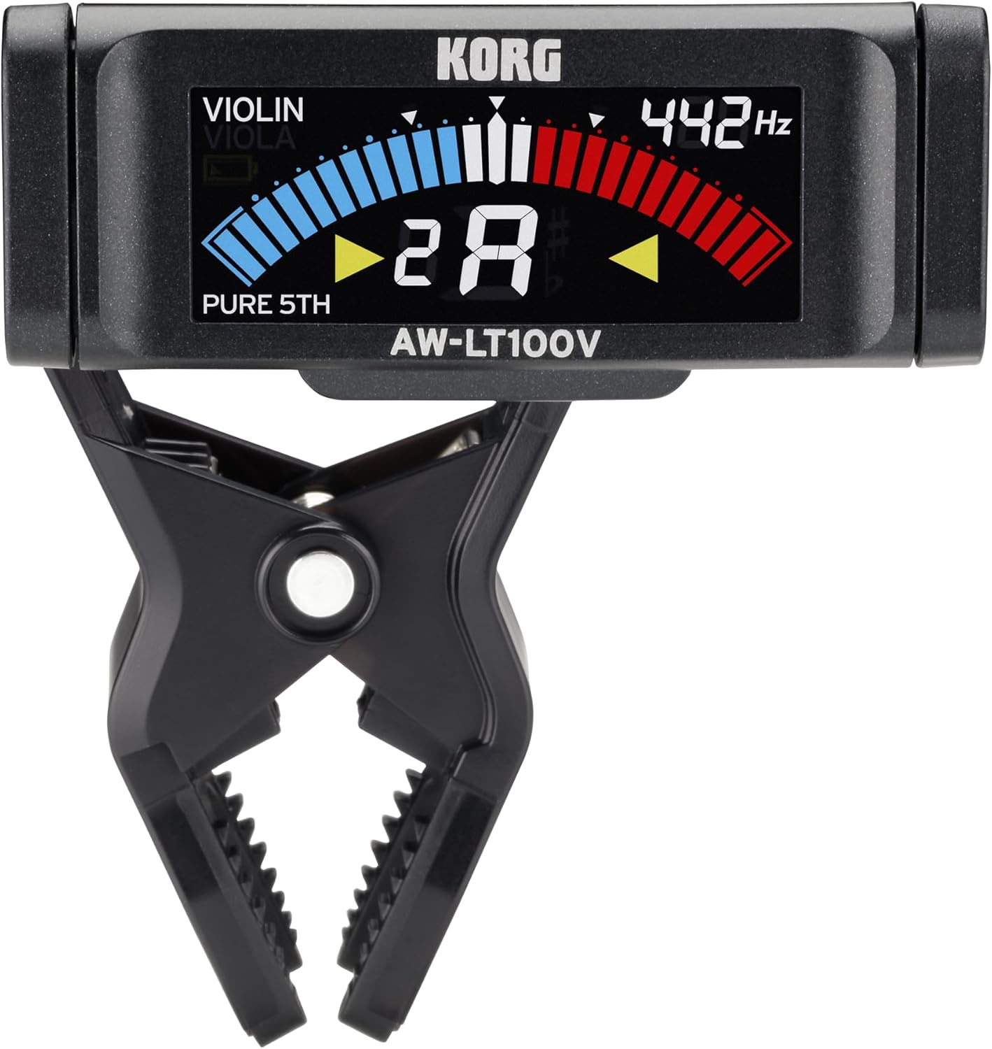 Korg AWLT100V Clip-on Tuner for Violin and Viola with LCD