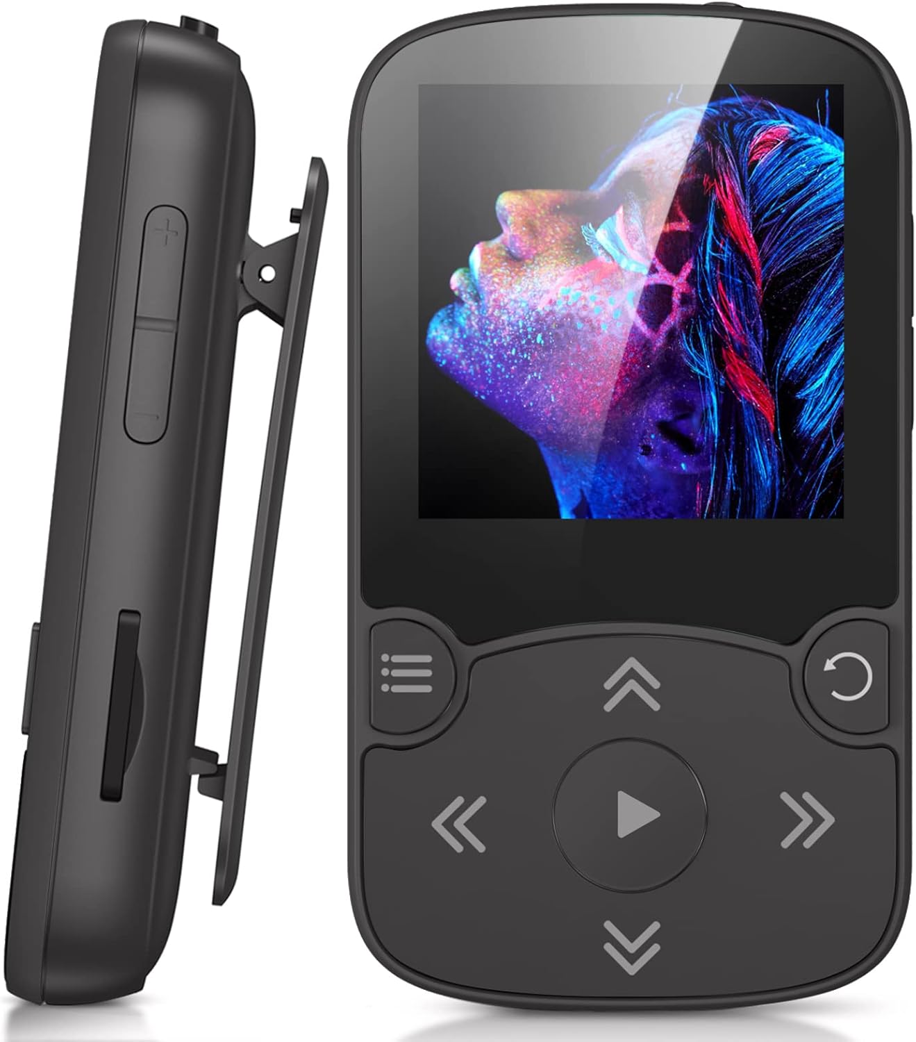 AGPTEK 64GB MP3 Player with Clip for Sports and Running