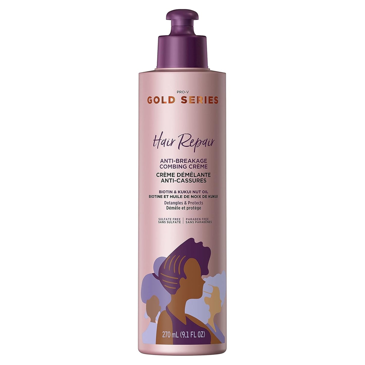 Pantene Gold Series Anti-Breakage Crme, Biotin & Kukui Oil - Stronger Hair!