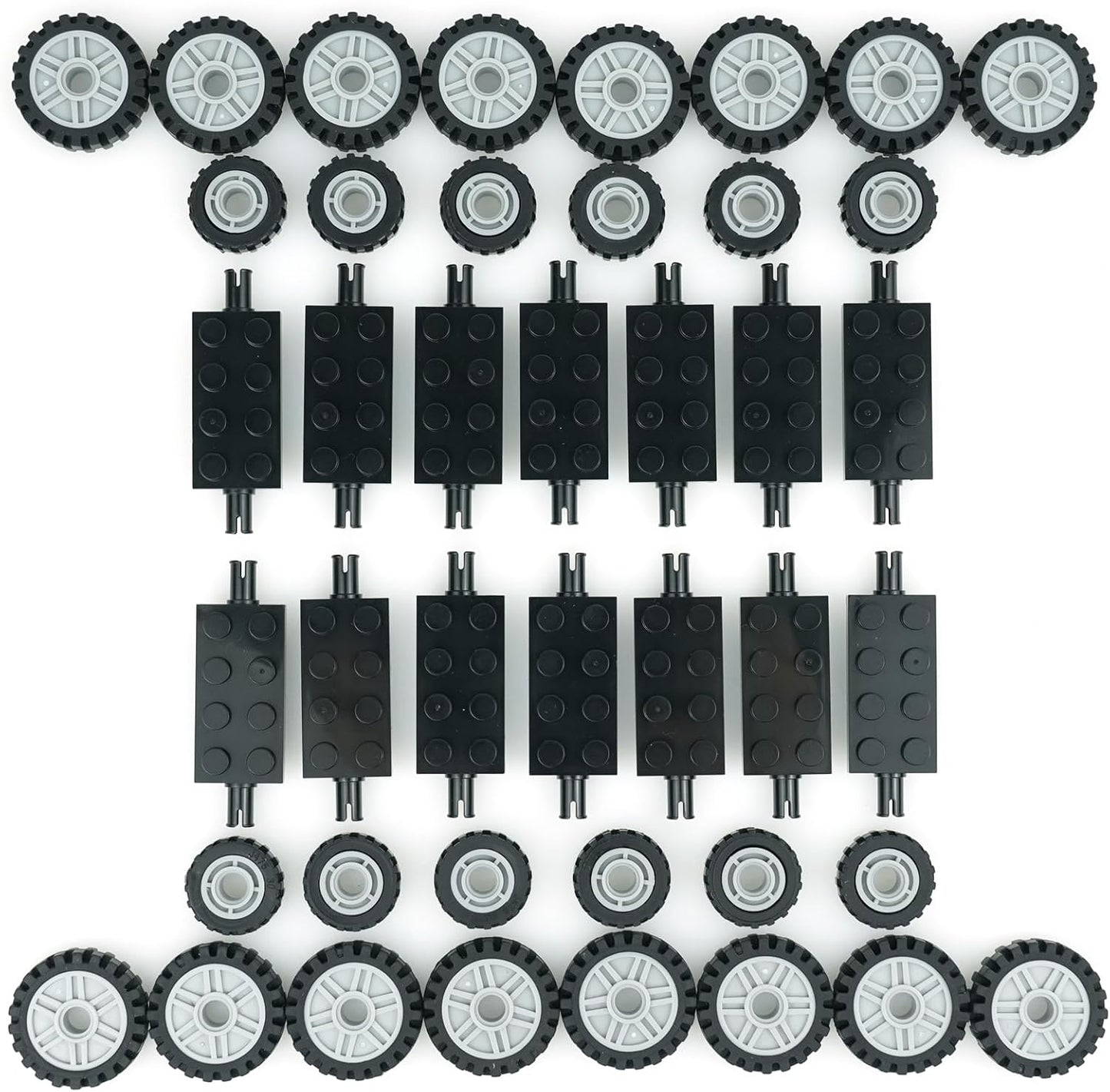 70pc Pasacho City Car Wheels Set - Build Classic Vehicle Models!