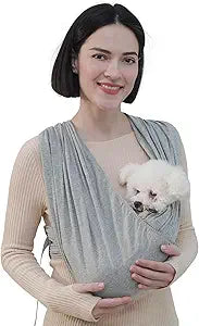 Dog Sling Carrier Front Pack for Small Dogs - Hands Free Comfort