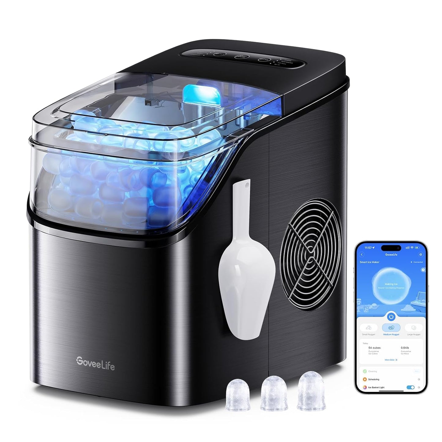GoveeLife Smart Ice Maker - Fast Ice, Voice Control