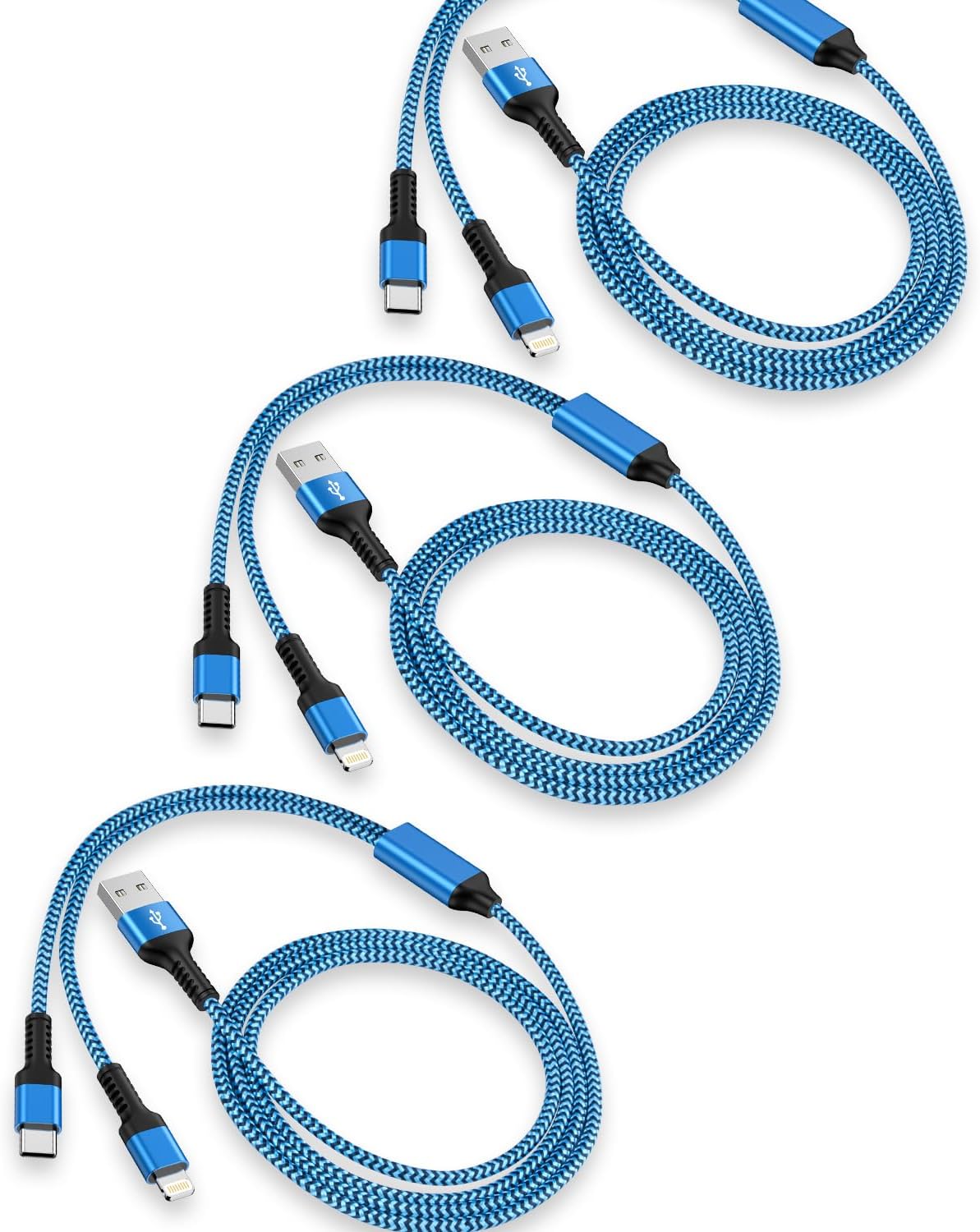Fast Charge 2-in-1 Cable for iPhone & Android - Haoano