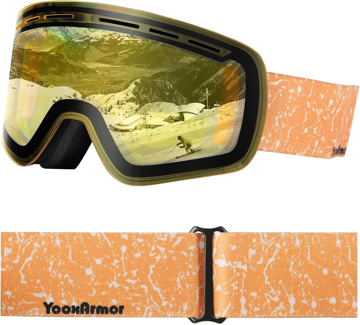 YooxArmor Kids Ski Goggles - Anti Fog UV Protection