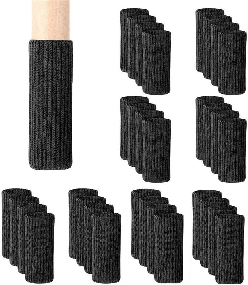 32Pcs Knitted Chair Leg Protectors for Non-Slip Noise-Reducing