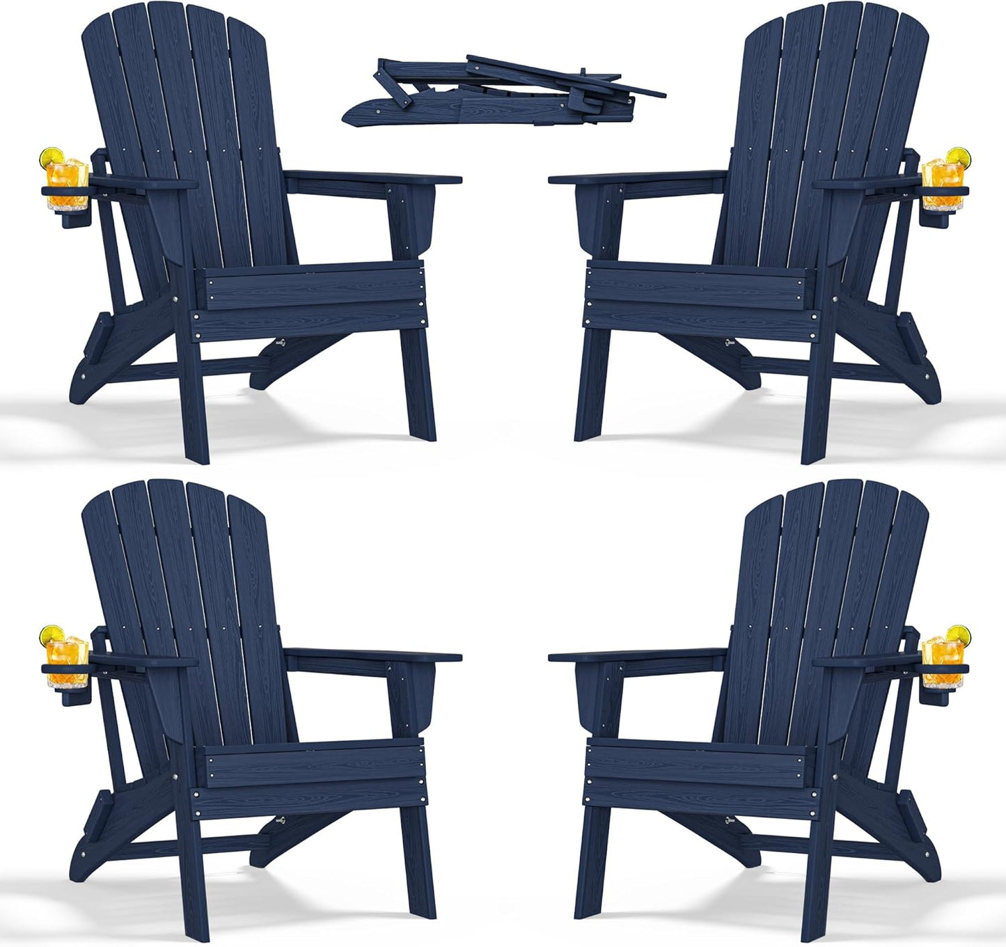 Folding Adirondack Chair Set of 4 for Ultimate Relaxation