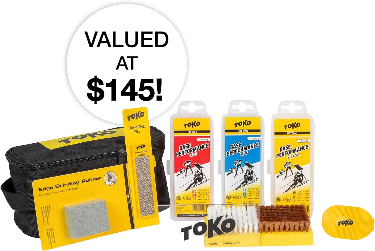 TOKO Ski & Snowboard Kit - Pro Tune & Wax for Peak Performance