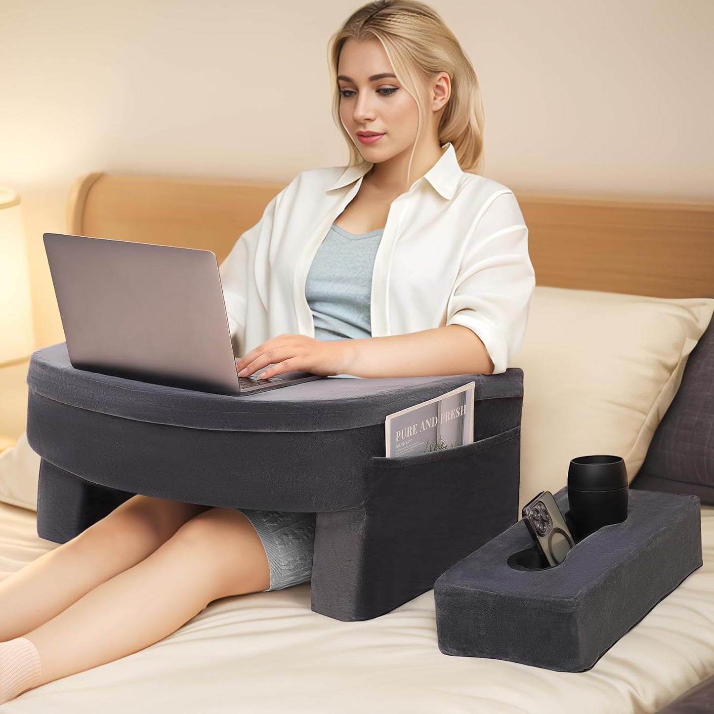 Memory Foam Lap Desk Pillow - Ultimate Comfort