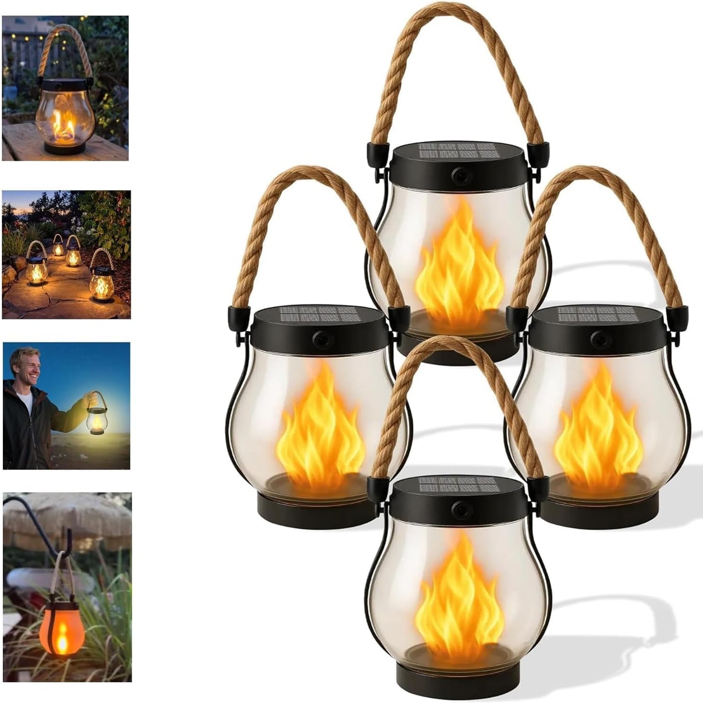 Kaliqo Solar Lanterns Outdoor Lights for Camping and Garden