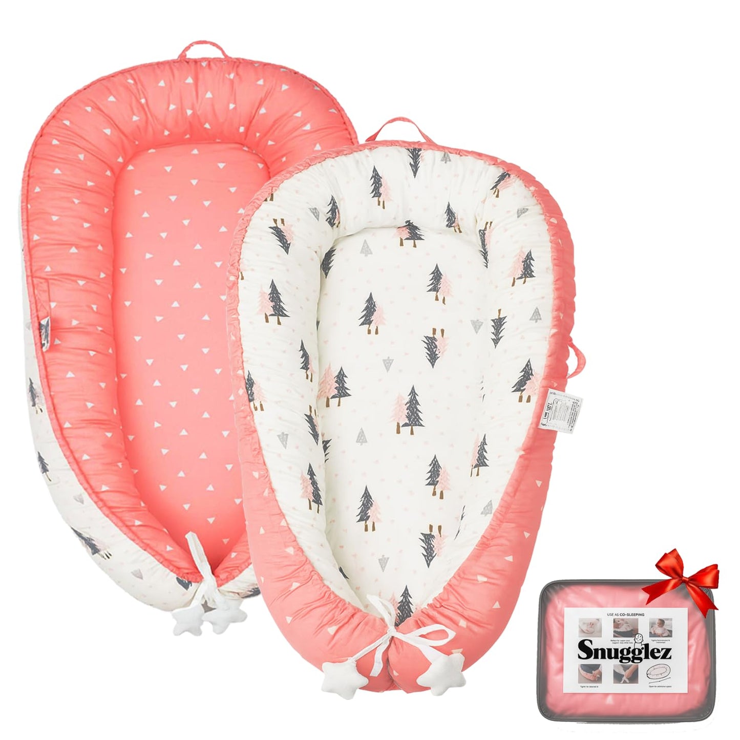 Baby Lounger for Infants 0-24 Months - Adjustable & Portable