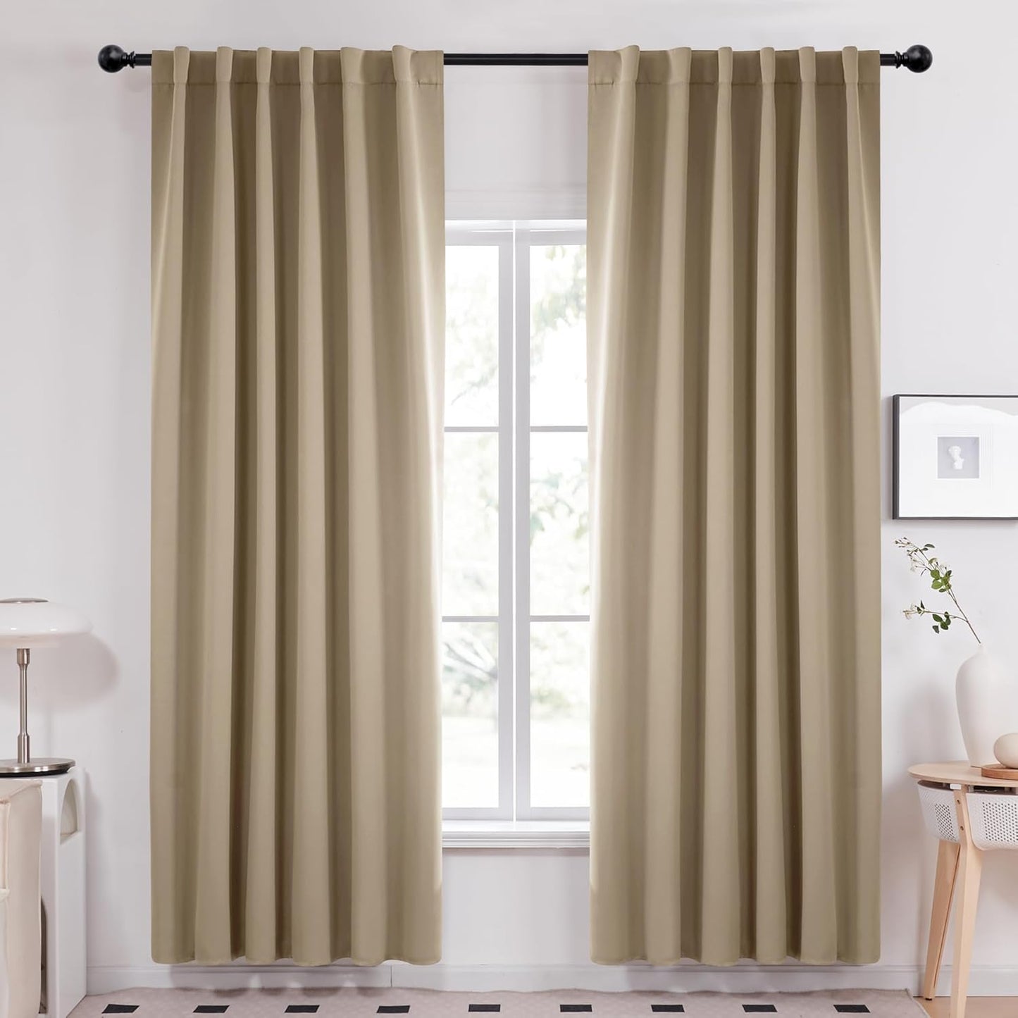 Deconovo Blackout Curtains for Bedroom and Living Room Use