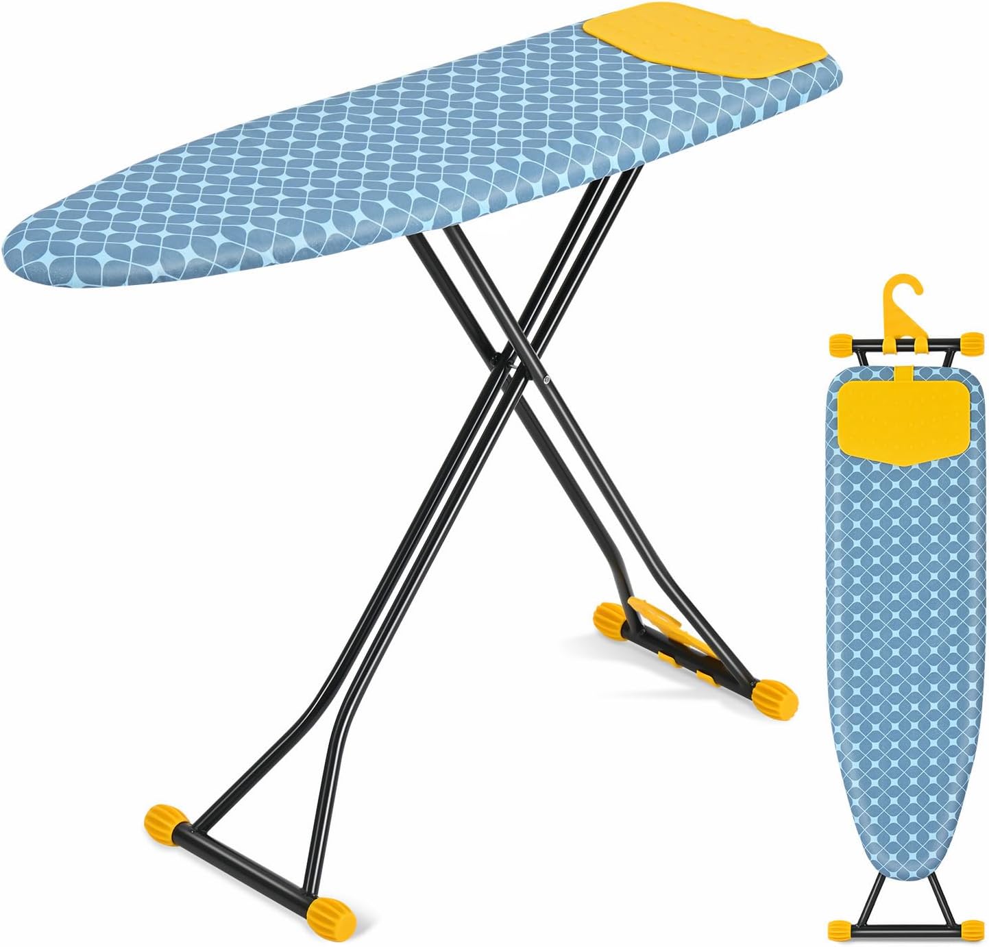 APEXCHASER Ironing Board with Adjustable Height and Iron Rest
