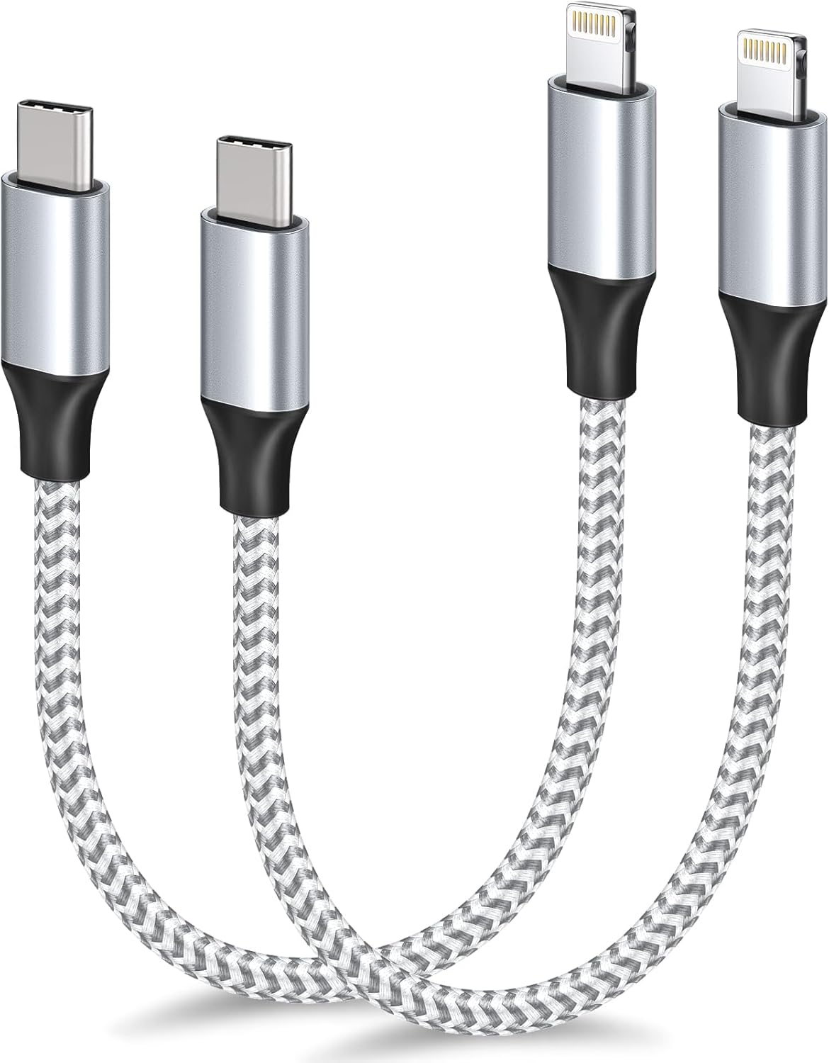 Fast Charge with 1ft Fushok Lightning Cable Bundle