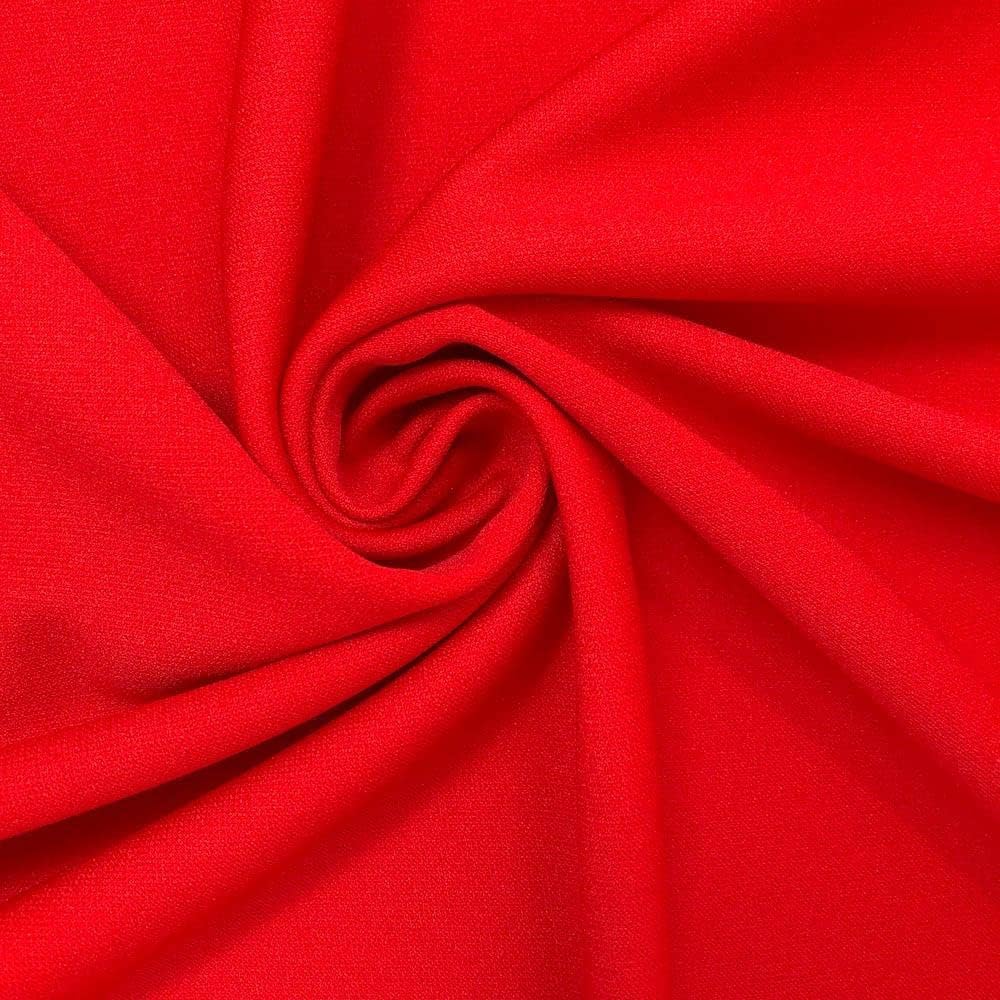 Scuba Double Knit Stretch Polyester Fabric for Apparel & Decor