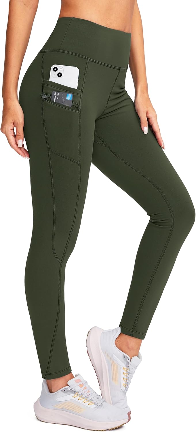 G Gradual Women's Fleece Lined Winter Leggings with Pockets