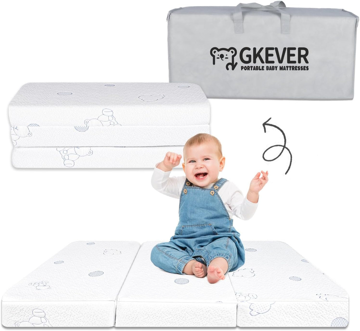 Pack and Play Mattress for Baby with Dual-Sided Comfort Design
