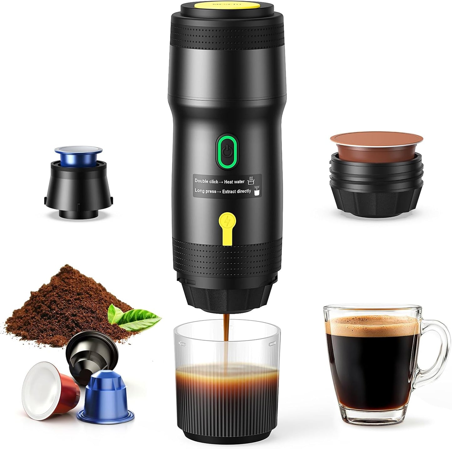 Meseto Portable Espresso Maker: Hot Coffee Anywhere