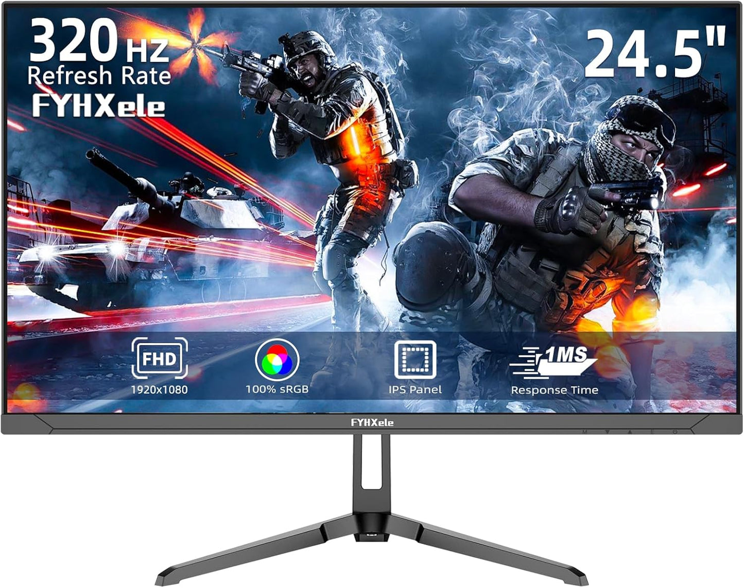 24.5 FHD 320Hz Gaming Monitor, Frameless Design