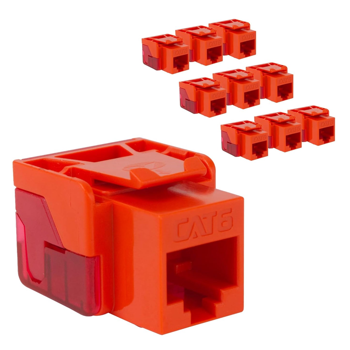 ICC CAT6 Keystone Jack for High-Power Devices - 10 Pack