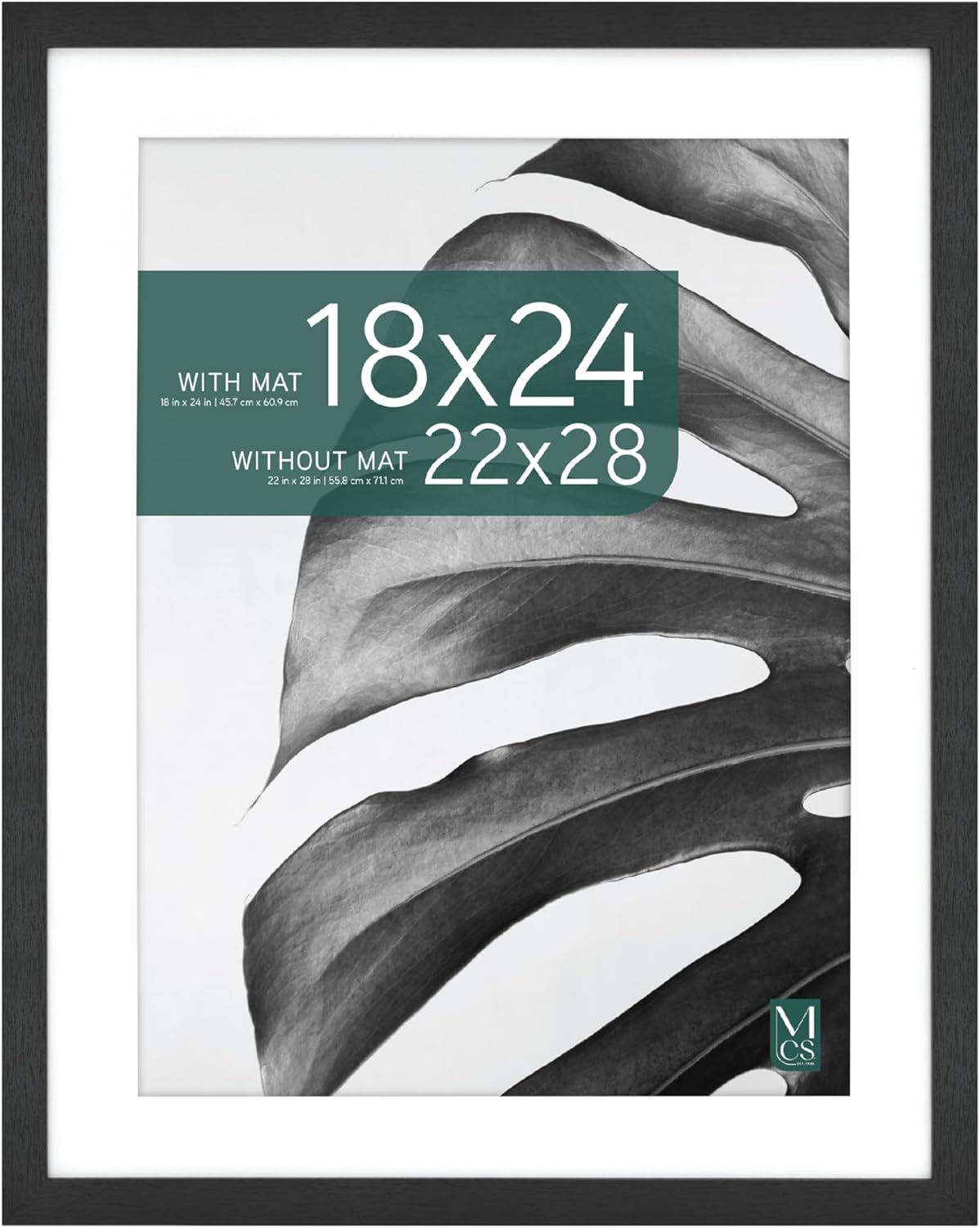 MCS Studio Gallery 22x28 Matted Poster Frame for Art Prints