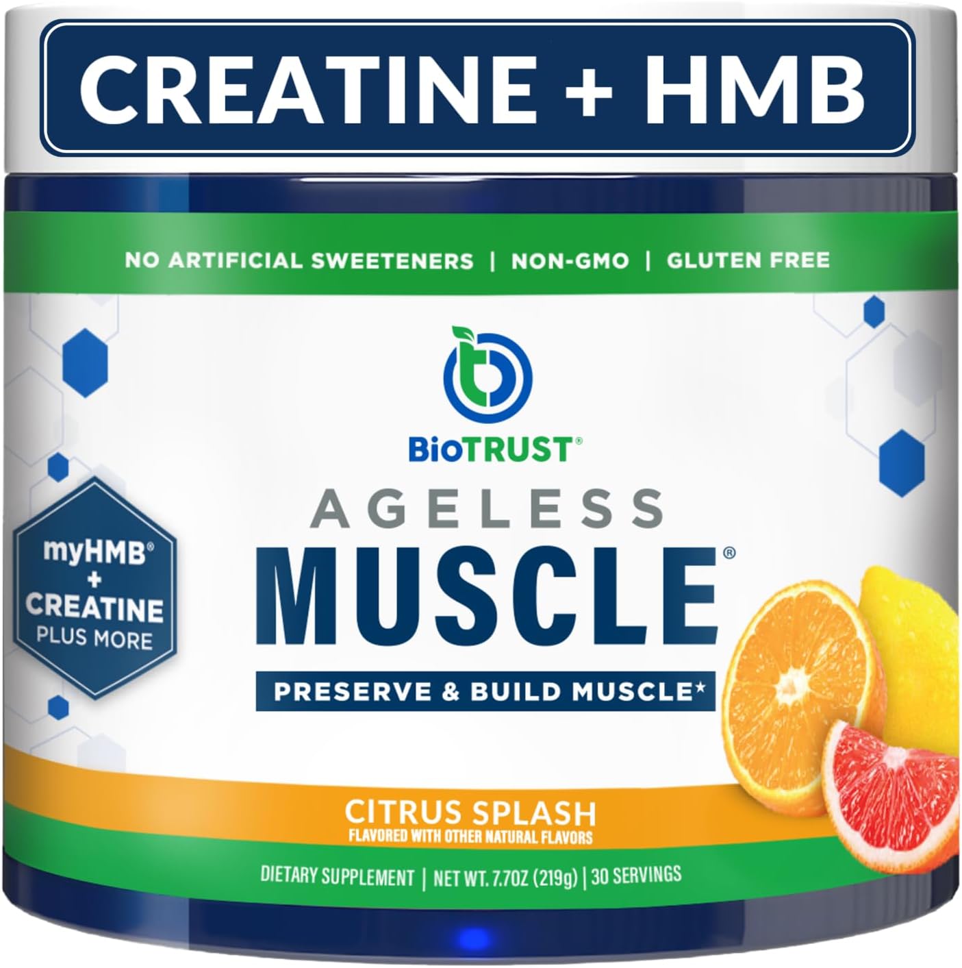 Ageless Muscle Builder - Creatine HMB Powder for Strength