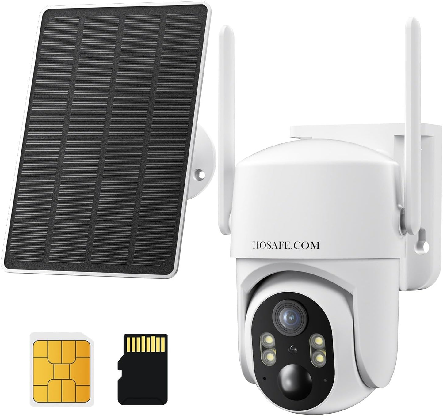 No WIFI Security Camera Outdoor with 2K Night Vision and Solar Power