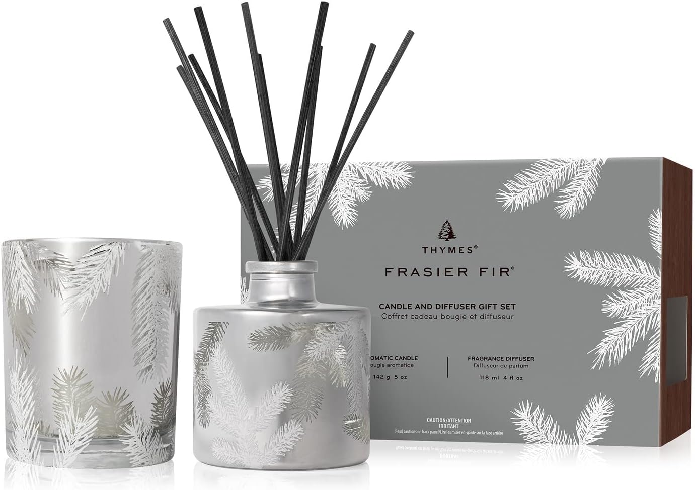 Frasier Fir Candle and Diffuser Gift Set for Holiday Decor