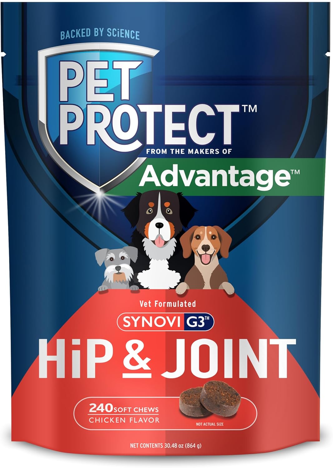 Pet Protect Dog Hip & Joint Supplement for Healthy Mobility