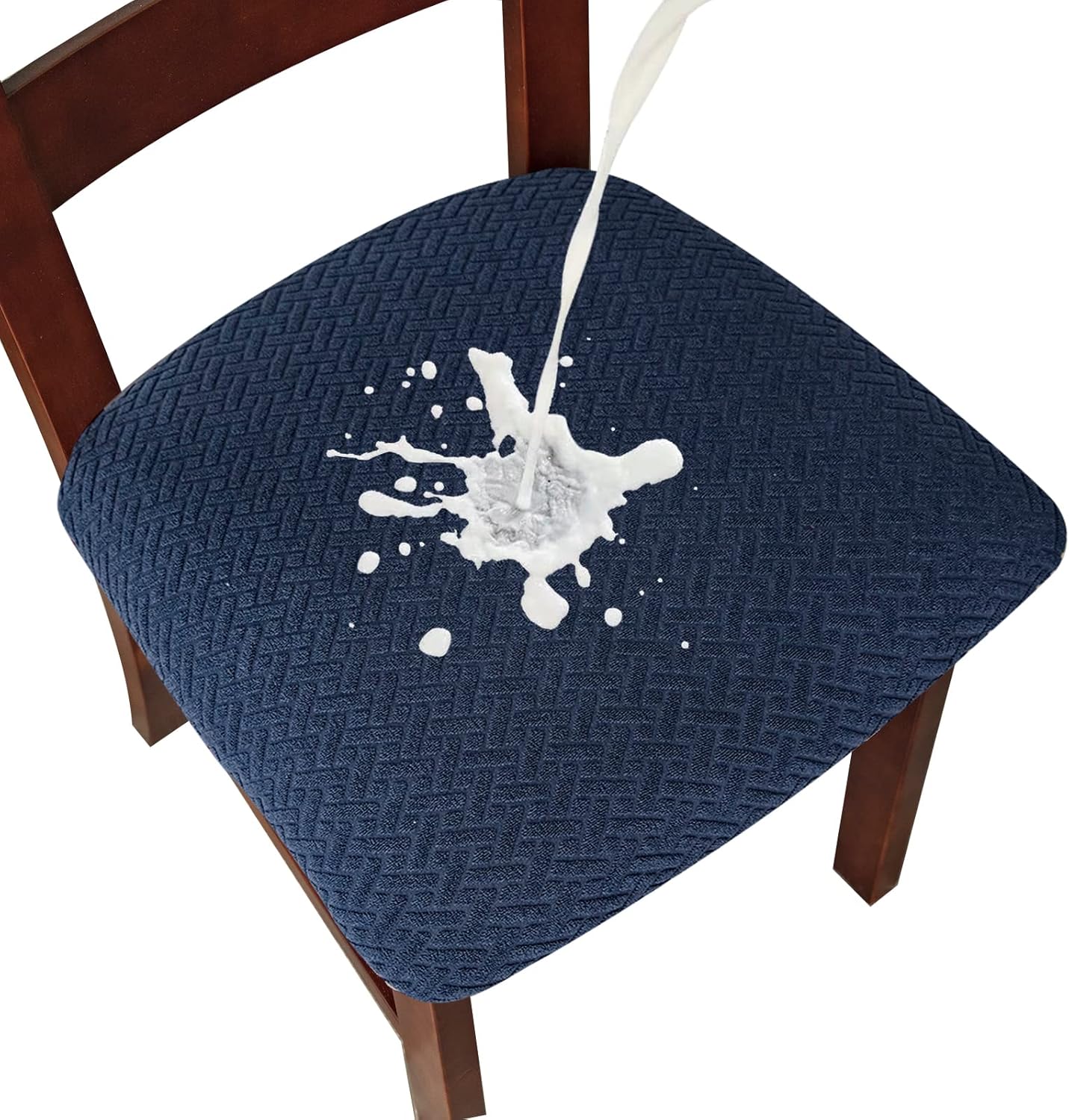 Genina Waterproof Seat Covers for Dining Room Chairs - 6 Pcs